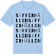 Blue Soul t-shirt med Sifferhällen ordlek t-shirt