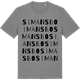 Mid Heather Gray t-shirt med Simansbo ordlek t-shirt