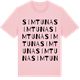 Pink Cotton t-shirt med Simtuna ordlek t-shirt