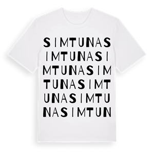 Simtuna ordlek t-shirt – ekologisk bomull t-shirt från Pinshirt
