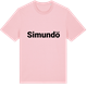 Pink Cotton t-shirt med Simundö fetstil t-shirt