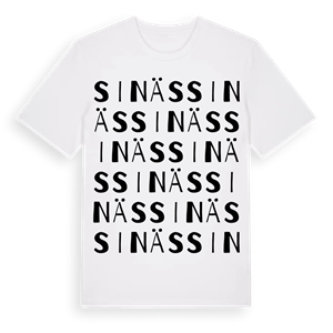 Sinäs ordlek t-shirt – ekologisk bomull t-shirt från Pinshirt