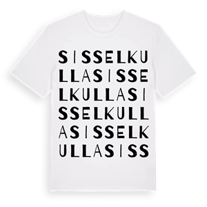 Sisselkulla ordlek t-shirt – ekologisk bomull t-shirt från Pinshirt