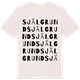 Vintage White t-shirt med Själgrund ordlek t-shirt