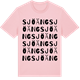 Pink Cotton t-shirt med Sjöäng ordlek t-shirt