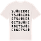 Vintage White t-shirt med Sjöberget ordlek t-shirt