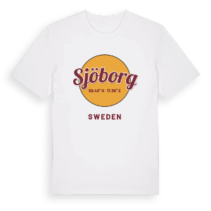 Sjöborg cirkel t-shirt – ekologisk bomull t-shirt från Pinshirt