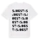 White t-shirt med Sjogsta ordlek t-shirt