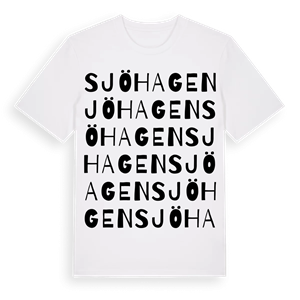 Sjöhagen ordlek t-shirt – ekologisk bomull t-shirt från Pinshirt