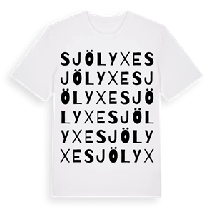 Sjölyxe ordlek t-shirt – ekologisk bomull t-shirt från Pinshirt