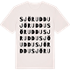 Vintage White t-shirt med Sjöruddu ordlek t-shirt