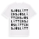 White t-shirt med Sjöslätten ordlek t-shirt
