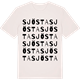 Vintage White t-shirt med Sjösta ordlek t-shirt