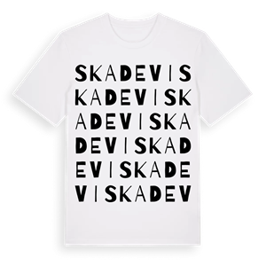 Skadevi ordlek t-shirt – ekologisk bomull t-shirt från Pinshirt