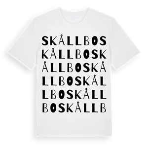 Skållbo ordlek t-shirt – ekologisk bomull t-shirt från Pinshirt
