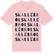 Pink Cotton t-shirt med Skallerbol ordlek t-shirt