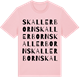 Pink Cotton t-shirt med Skallerborn ordlek t-shirt