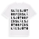Skälsjötorpen ordlek t-shirt