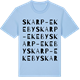 Blue Soul t-shirt med Skarp-Ekeby ordlek t-shirt