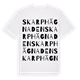 Skarphägnaden ordlek t-shirt