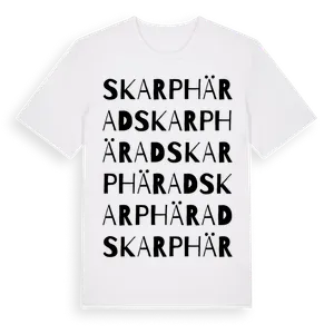 Skarphärad ordlek t-shirt – ekologisk bomull t-shirt från Pinshirt