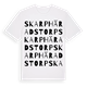 Skarphäradstorp ordlek t-shirt