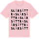 Pink Cotton t-shirt med Skärsättra ordlek t-shirt