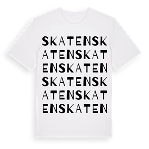 Skaten ordlek t-shirt – ekologisk bomull t-shirt från Pinshirt
