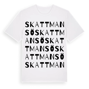 Skattmansö ordlek t-shirt – ekologisk bomull t-shirt från Pinshirt
