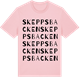 Pink Cotton t-shirt med Skeppsbacken ordlek t-shirt