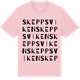 Pink Cotton t-shirt med Skeppsviken ordlek t-shirt
