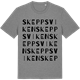Mid Heather Gray t-shirt med Skeppsviken ordlek t-shirt