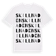 Skillnaden ordlek t-shirt