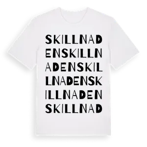 Skillnaden ordlek t-shirt – ekologisk bomull t-shirt från Pinshirt