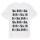 White t-shirt med Skinna ordlek t-shirt