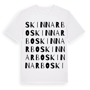 Skinnarbo ordlek t-shirt – ekologisk bomull t-shirt från Pinshirt
