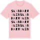 Pink Cotton t-shirt med Skinnarviken ordlek t-shirt