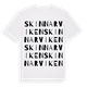 White t-shirt med Skinnarviken ordlek t-shirt