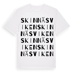 Skinnäsviken ordlek t-shirt – ekologisk bomull t-shirt från Pinshirt