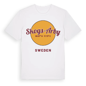 Skogs-Årby cirkel t-shirt – ekologisk bomull t-shirt från Pinshirt