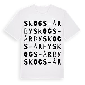 Skogs-Årby ordlek t-shirt – ekologisk bomull t-shirt från Pinshirt