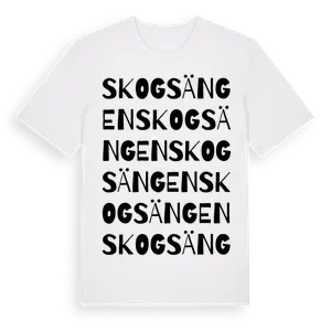 Skogsängen ordlek t-shirt – ekologisk bomull t-shirt från Pinshirt