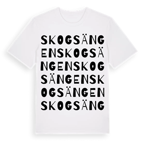 Skogsängen ordlek t-shirt – ekologisk bomull t-shirt från Pinshirt
