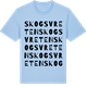 Blue Soul t-shirt med Skogsvreten ordlek t-shirt