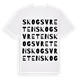 White t-shirt med Skogsvreten ordlek t-shirt