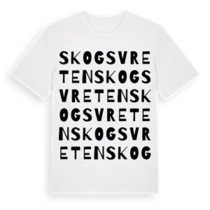 Skogsvreten ordlek t-shirt – ekologisk bomull t-shirt från Pinshirt