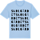 Blue Soul t-shirt med Skolgärdet ordlek t-shirt
