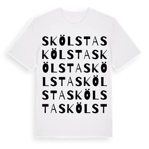 Skölsta ordlek t-shirt – ekologisk bomull t-shirt från Pinshirt