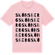 Pink Cotton t-shirt med Skönsberg ordlek t-shirt