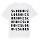 Skornome ordlek t-shirt
